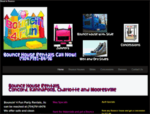 Tablet Screenshot of bouncin4fun.com